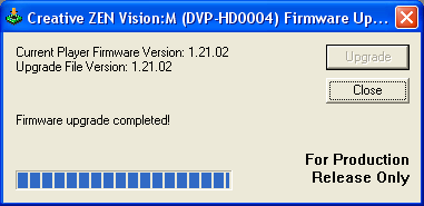 Zen Firmware Program (Windows XP)